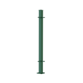 Eckpfosten für Geländer zum Aufschrauben | Pulverbeschichtet Sonderfarbe RAL 6005 Moosgrün