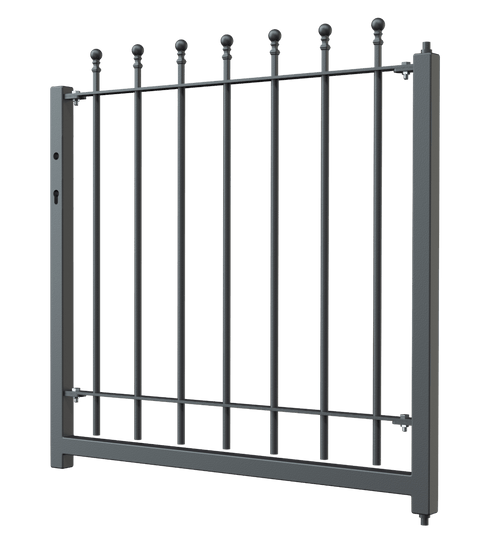 Gartentor Ancona als 3D Modell | Pulverbeschichtet Anthrazit