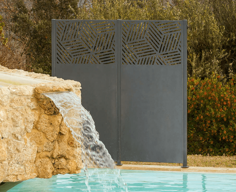 Panneau Brise-vue En Acier Rouillé - 160 X 50 Cm - Décoration De Jardin - Intimité Et Style - 4