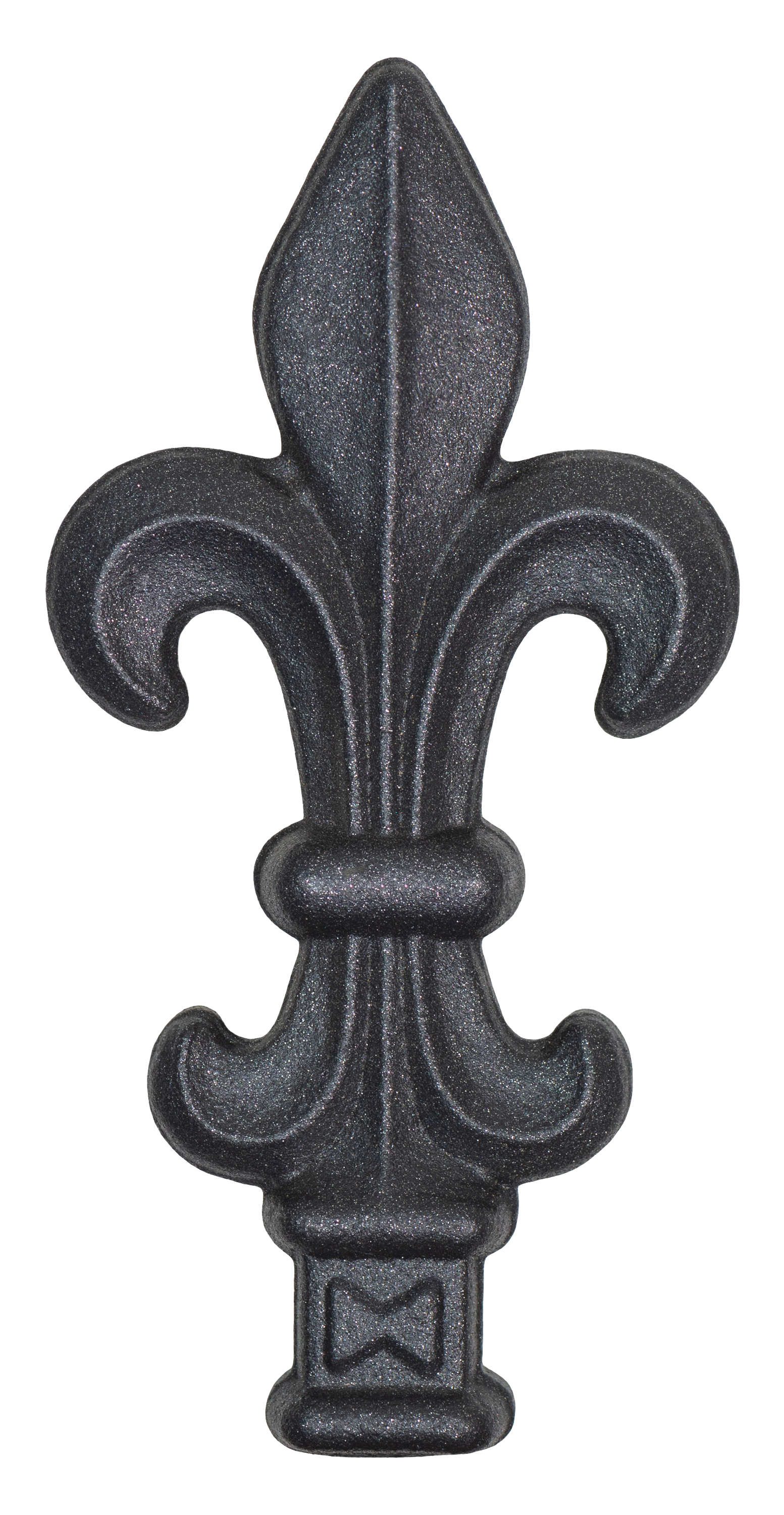 Zierspitze Lilie in pulverbeschichtet anthrazit