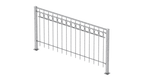 Geländer Belluno als 3D-Modell | Feuerverzinkt