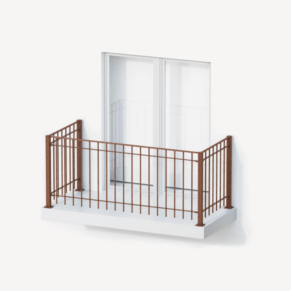 Geländer Set Padua als 3D-Modell | Unbeschichtet