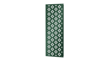 Sichtschutz Roya als 3D-Modell | Pulverbeschichtet Sonderfarbe RAL 6005 Moosgrün