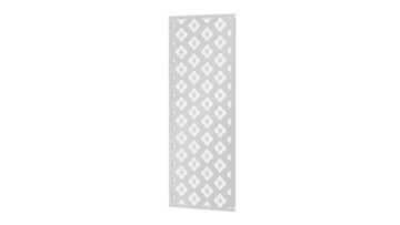 Sichtschutz Roya als 3D-Modell | Pulverbeschichtet Sonderfarbe RAL 9010 Reinweiß