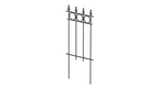 Steckzaun Belluno in pulverbeschichtet Sonderfarbe RAL 7016 Anthrazitgrau als 3D-Modell