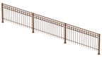 Geländer Belluno als 3D-Modell | Unbeschichtet