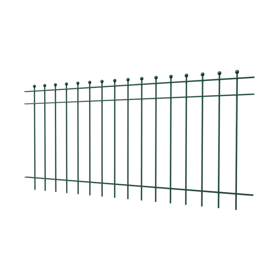 Zaun Como | Pulverbeschichtet RAL 6005 Moosgrün