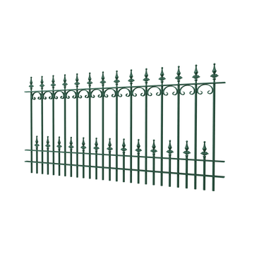Zaun Lucca | Pulverbeschichtet RAL 6005 Moosgrün