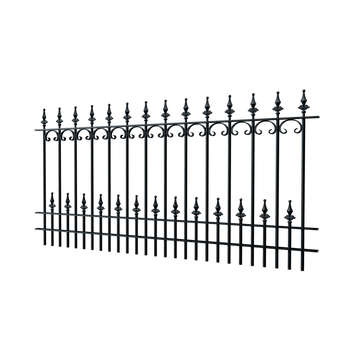 Zaun Lucca | Pulverbeschichtet RAL 9005 Tiefschwarz