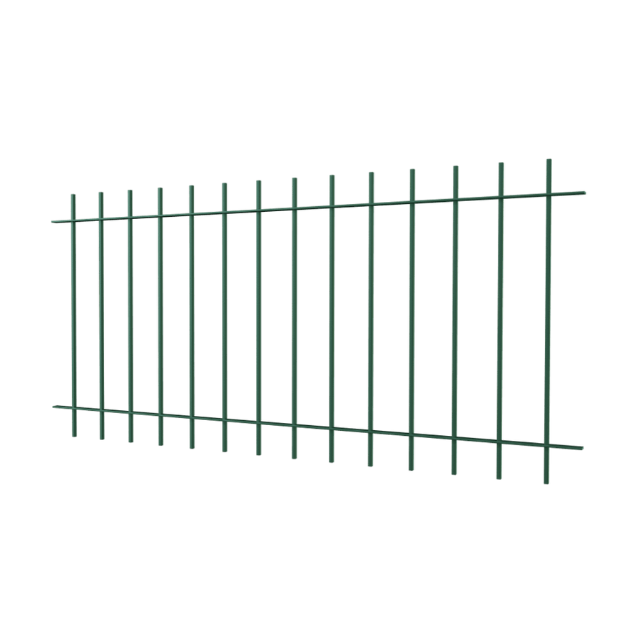 Zaun Padua | Pulverbeschichtet RAL 6005 Moosgrün