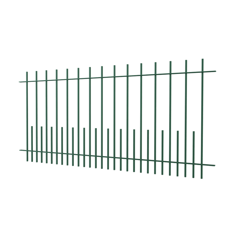 Zaun Perugia | Pulverbeschichtet RAL 6005 Moosgrün
