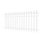 Zaun Pino | Pulverbeschichtet RAL 9010 Reinweiß