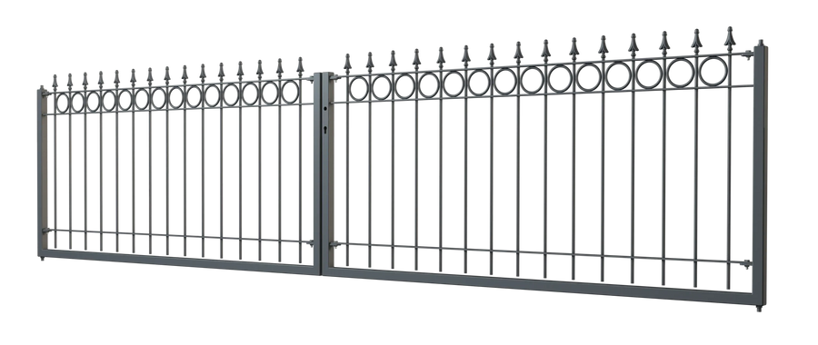 Tor Belluno 3D Modell | Pulverbeschichtet Anthrazit